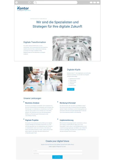 dasAundO - Nachhaltige Webentwicklung für iKontor - Screenshot